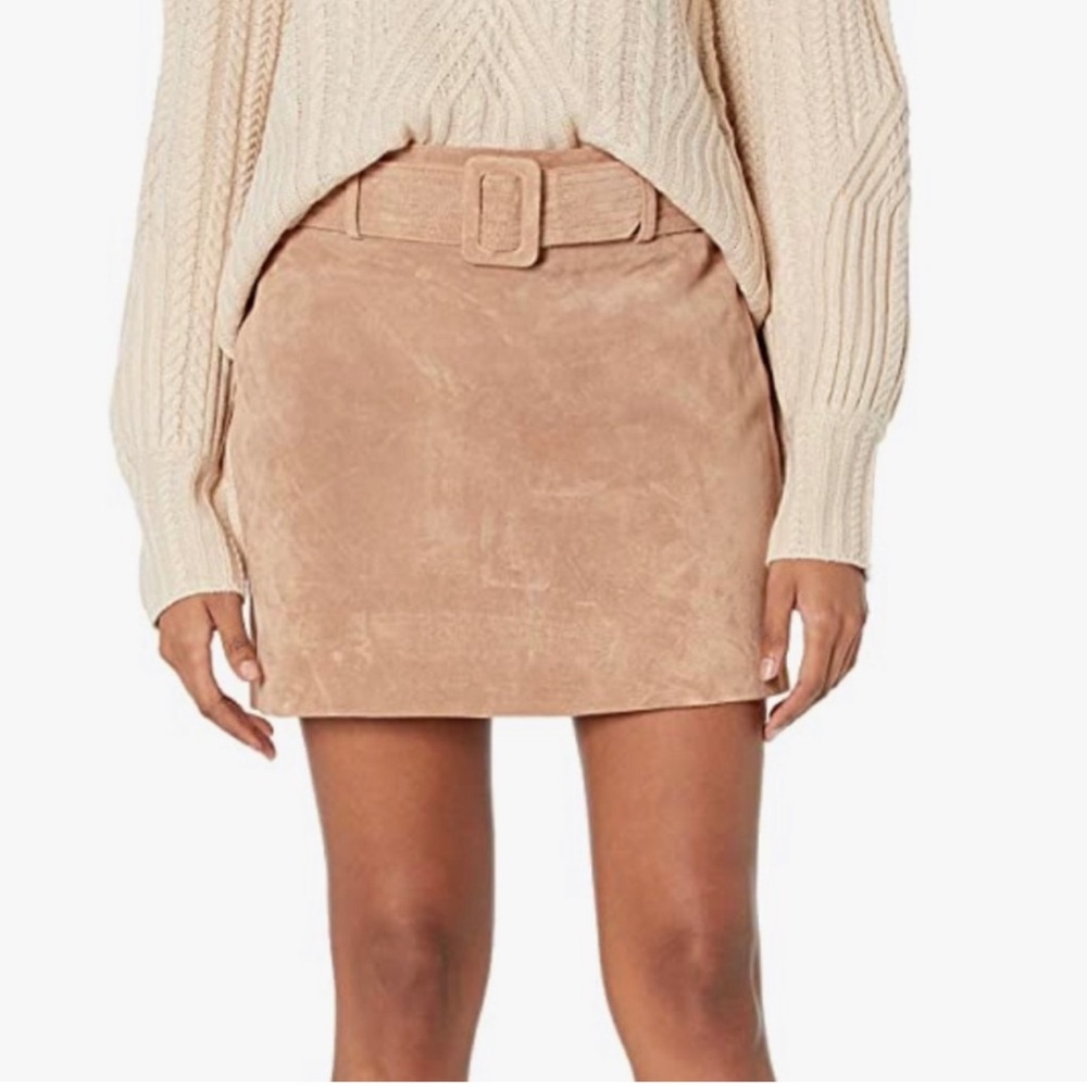 Blank NYC Suede Belt Skirt